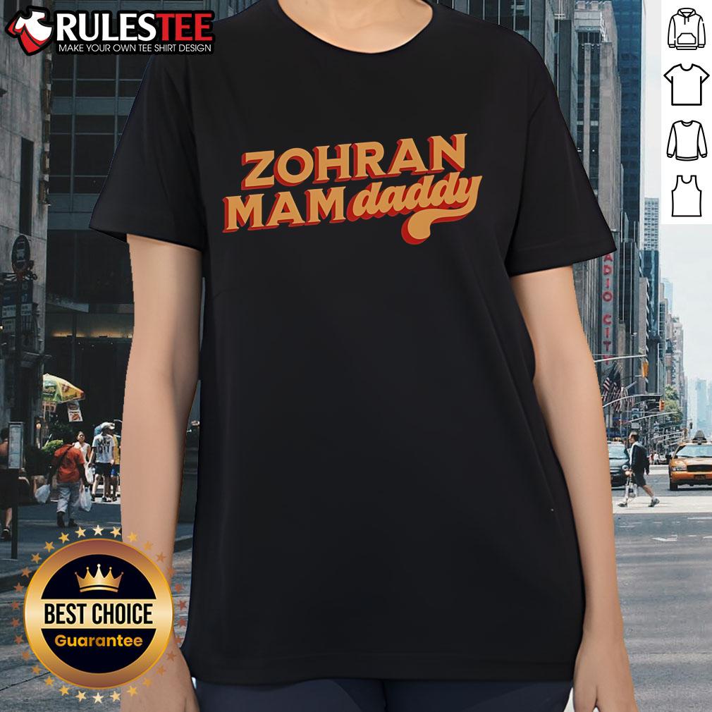 Official Zohran Mamdani Ladies Tee featuring stylish design and comfortable fit, perfect for casual wear.