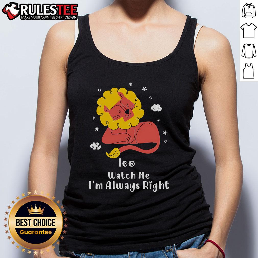 Pretty Ieo Watch Me I'm Always Right tank top in vibrant colors, perfect for casual outings and stylish summer wear.