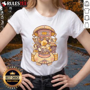 Pretty Monster Hunter Cooking Ladies Tee featuring a stylish design for fans of gaming and culinary adventures.