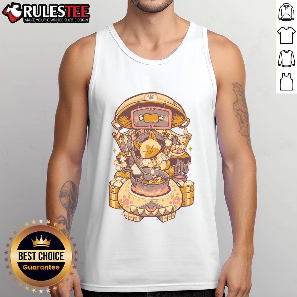 Pretty Monster Hunter Cooking Tank Top featuring a vibrant design perfect for fans of gaming and cooking.