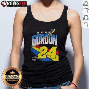 Awesome Hendrick Motorsports Jeff Gordon 24 Tank Top featuring vibrant graphics and team colors for racing fans.