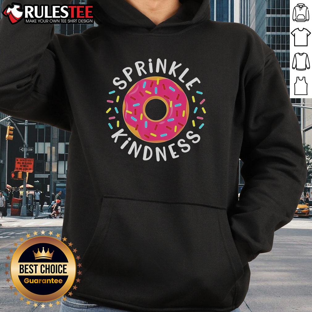 Awesome Sprinkle Kindness Donut Hoodie featuring colorful donut graphics, perfect for sweet and stylish comfort.