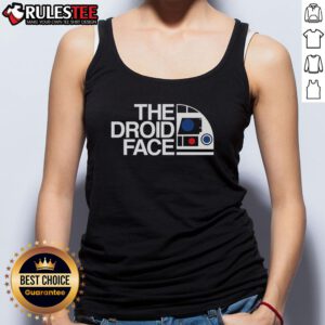 Awesome Star Wars tank top featuring a droid face design, perfect for fans of the sci-fi franchise.