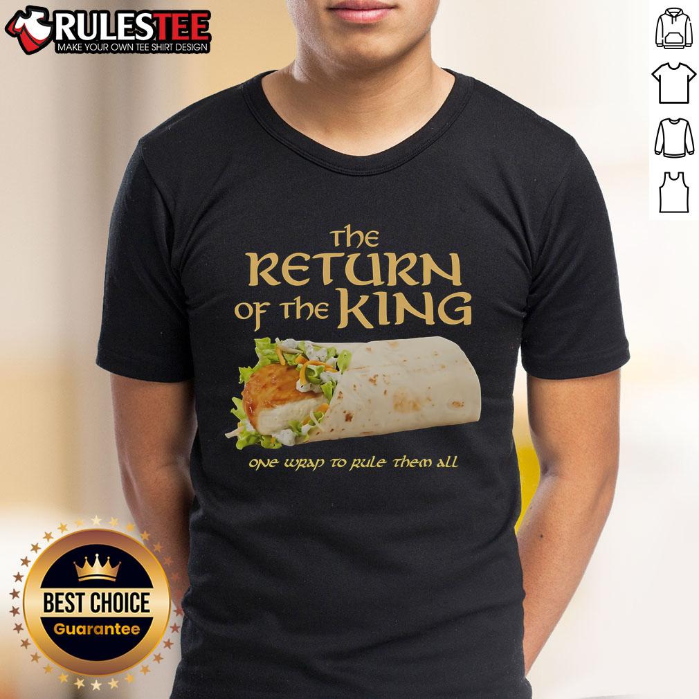 Awesome The Return Of The King chicken wrap T-Shirt featuring a unique design for fans of the epic fantasy series.