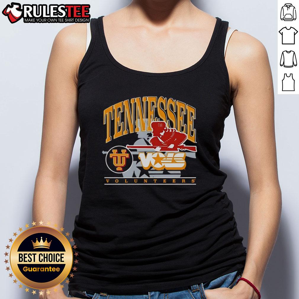 Awesome University of Tennessee Volunteers tank top in orange, showcasing school spirit and athletic style.