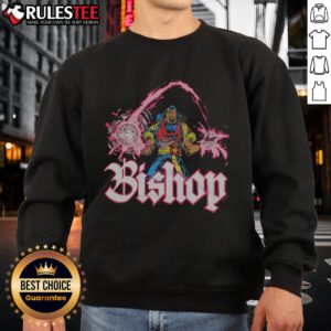 Awesome X-Men Bishop sweatshirt featuring vibrant colors and a striking graphic design of the iconic character.