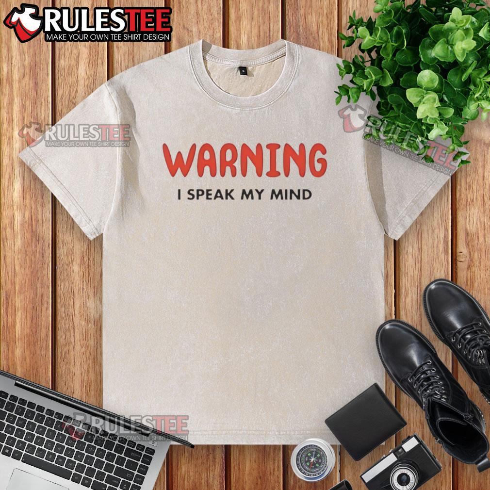 Funny Vegas Matt 'I Speak My Mind' washed t-shirt showcasing a humorous design perfect for casual wear and self-expression.