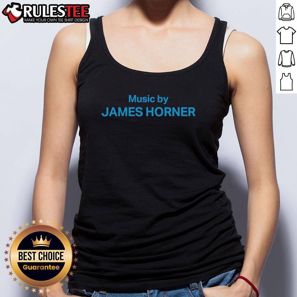 Stylish tank top featuring 'Nice Music' by James Horner, perfect for music lovers and casual wear enthusiasts.
