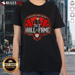 2026 Ladies Tee featuring Nice Pat Casey, celebrating his ABCA Hall of Fame induction with a stylish design.