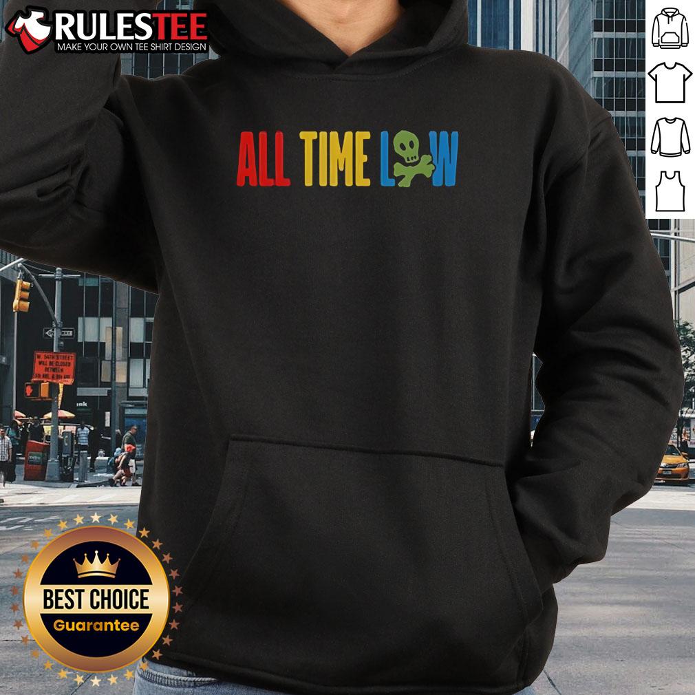 Alt Text: Official All Time Low Logo 2025 Hoodie featuring bold logo design, perfect for fans and casual wear.