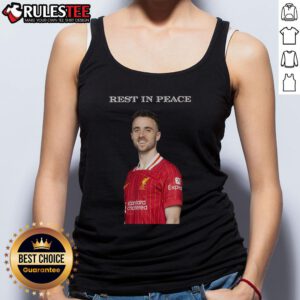 Diogo Jota Rest In Peace tank top featuring a stylish design, perfect for fans honoring the football star's legacy.