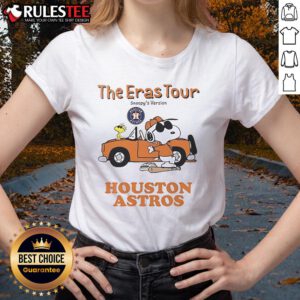 Official Houston Astros The Eras Tour Snoopy Ladies Tee featuring vibrant graphics and a stylish design for fans.