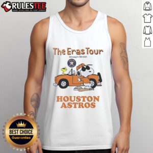 Official Houston Astros The Eras Tour Snoopy tank top featuring vibrant graphics and a stylish design for fans.