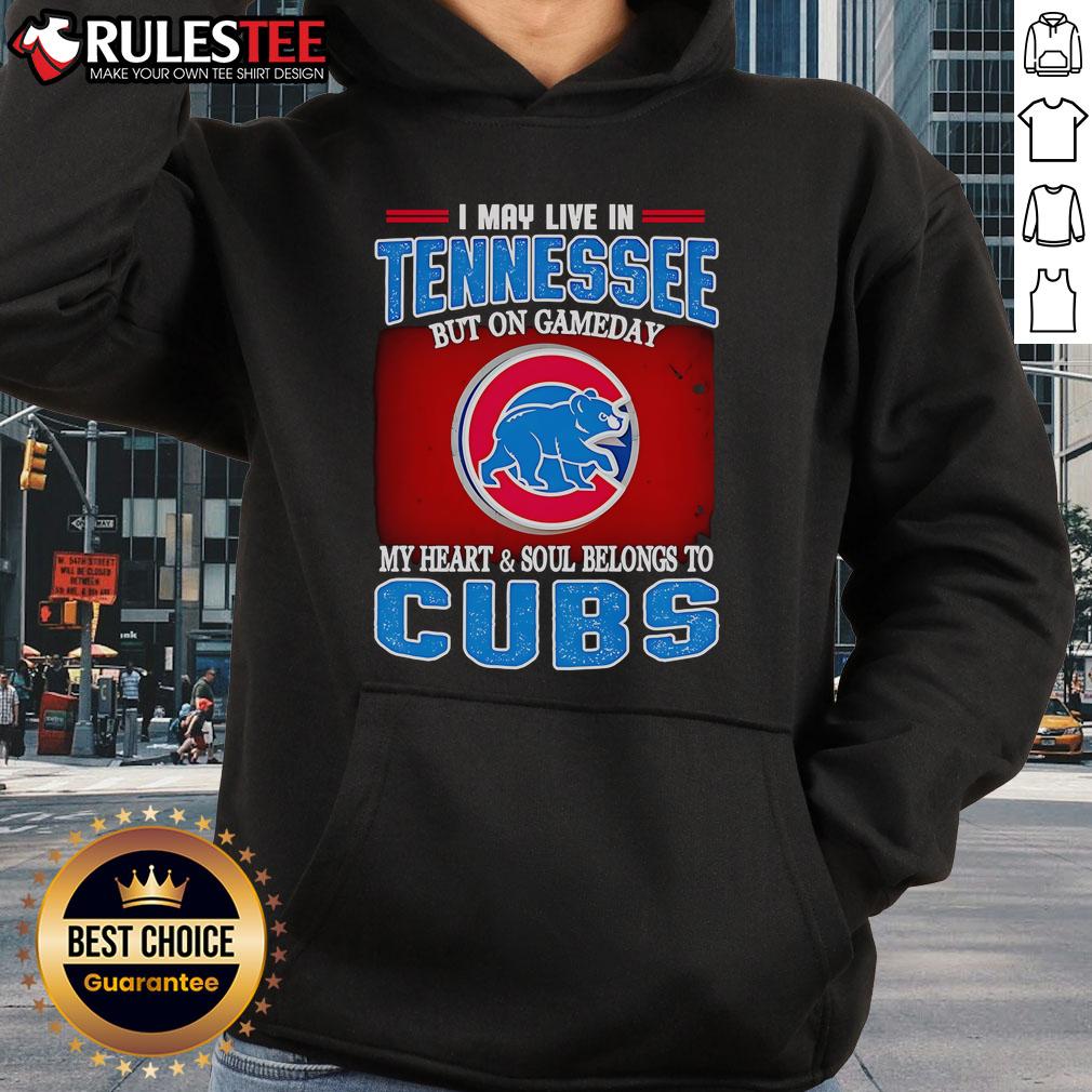 Official hoodie for fans who love the Chicago Cubs, showcasing pride while living in Tennessee on game day.