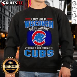 Chicago Cubs sweatshirt for fans living in Wisconsin, showcasing gameday spirit and team loyalty.