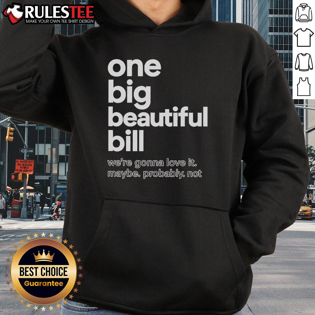 Official One Big Beautiful Bill Hoodie in vibrant colors, perfect for casual wear and expressing unique style.