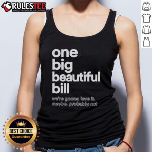 Official One Big Beautiful Bill tank top featuring a fun, vibrant design, perfect for casual summer wear.