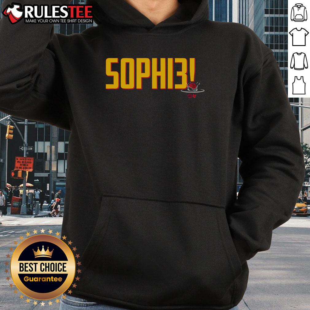 Alt Text: Official Sophie Cunningham Indiana SOPHI3 hoodie in black, featuring a stylish design and comfortable fit for fans.