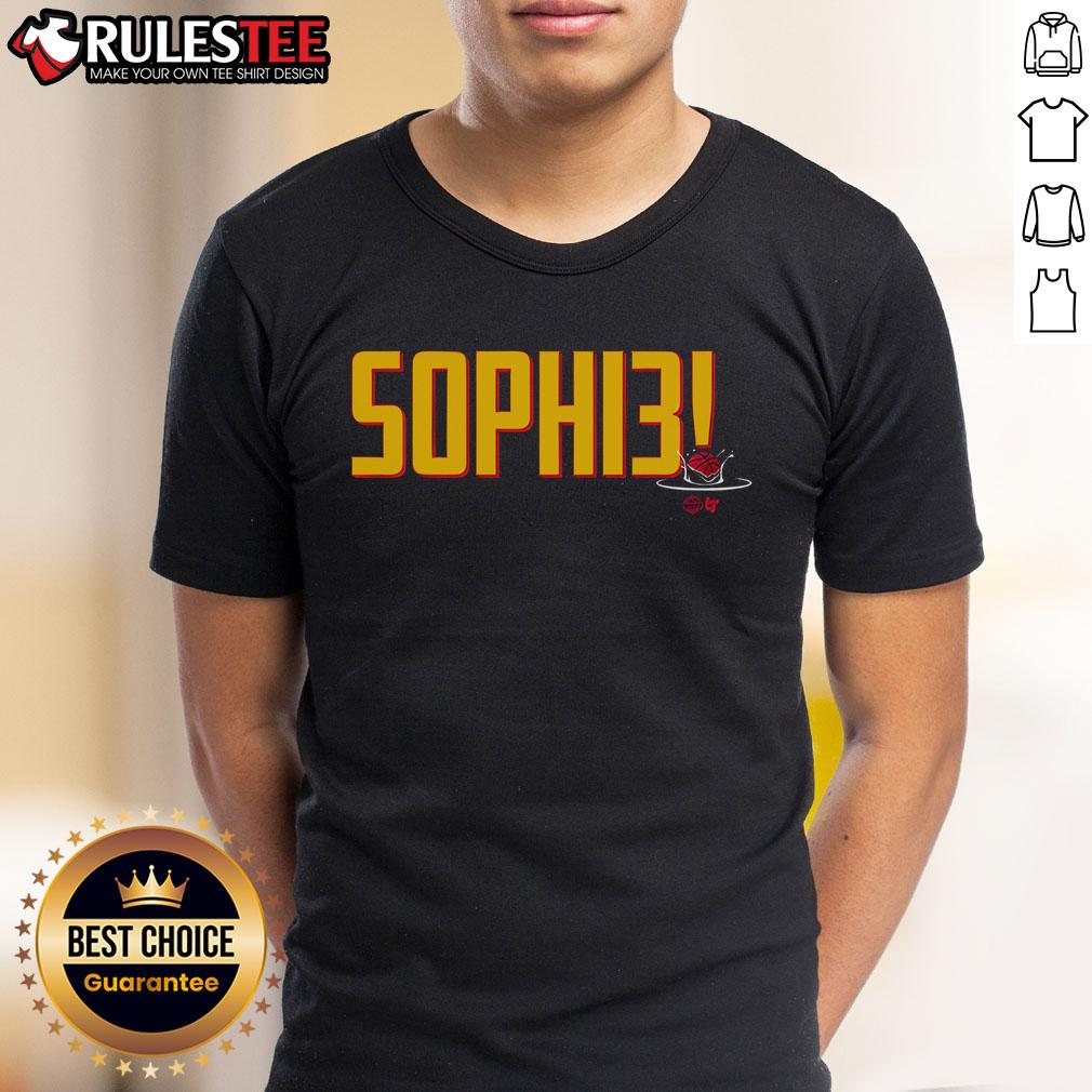Official Sophie Cunningham Indiana Sophi3 T-Shirt featuring vibrant design and logo, perfect for fans and collectors.