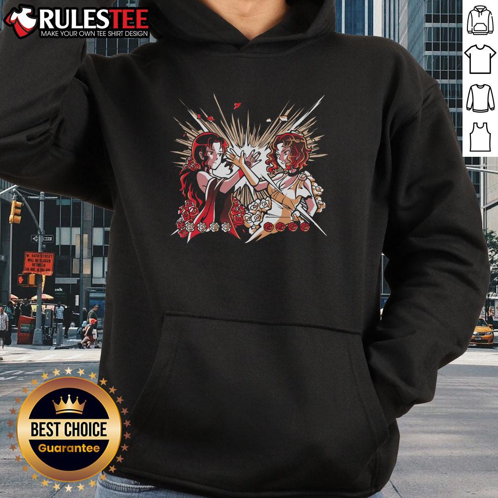 Premium Rose Camellia Hoodie featuring a soft fabric and vibrant floral design, perfect for stylish casual wear.
