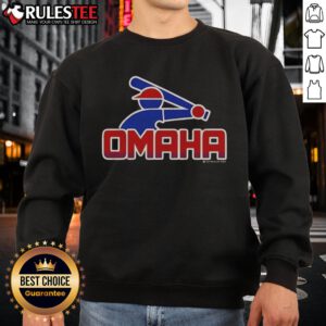 Awesome Omaha retro college baseball sweatshirt featuring vintage design and bold colors, perfect for fans.
