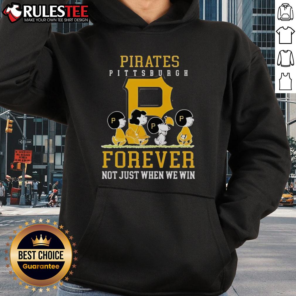 Awesome Peanuts Charlie Brown Snoopy Pittsburgh Pirates baseball hoodie celebrating fandom all season long.