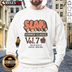 Awesome SLAM Summer Classic Vol. 7 Sweatshirt featuring vibrant graphics and a stylish design for summer sports enthusiasts.