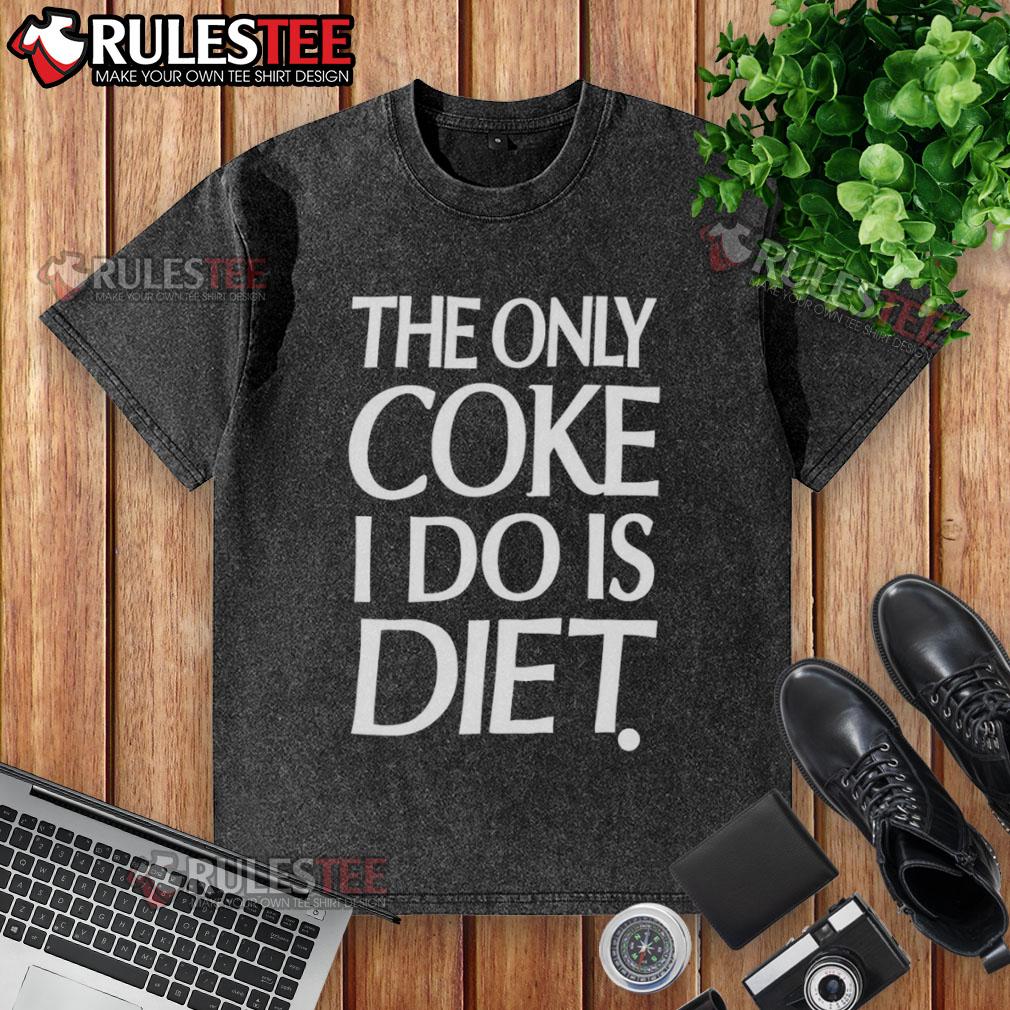 Awesome Diet Coke graphic t-shirt featuring a fun slogan, perfect for casual wear and Coke enthusiasts.