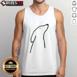 Adorable dog wearing a cute classic tank top, showcasing style and comfort for pet lovers.