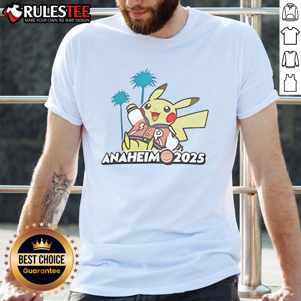 Alt Text: Cute Pokmon Go Anaheim 2025 T-Shirt featuring vibrant graphics and playful design for fans and trainers alike.
