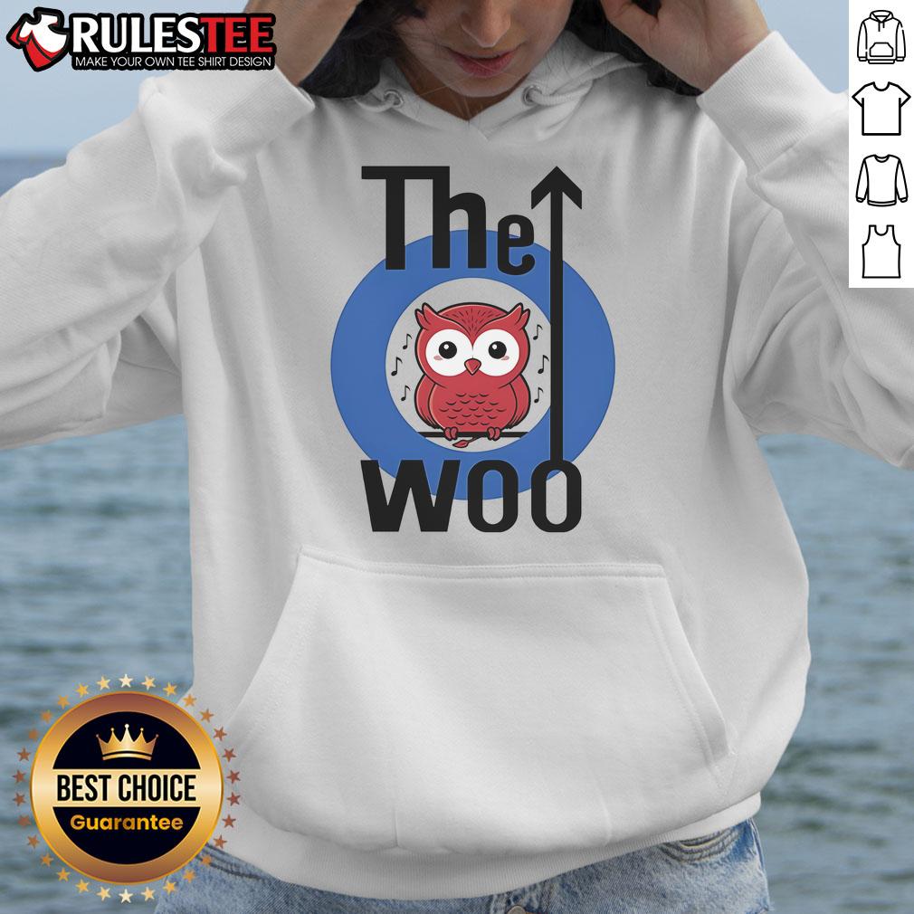 Cute The Woo Owl Logo Hoodie featuring a whimsical owl design on a cozy sweatshirt, perfect for owl lovers.