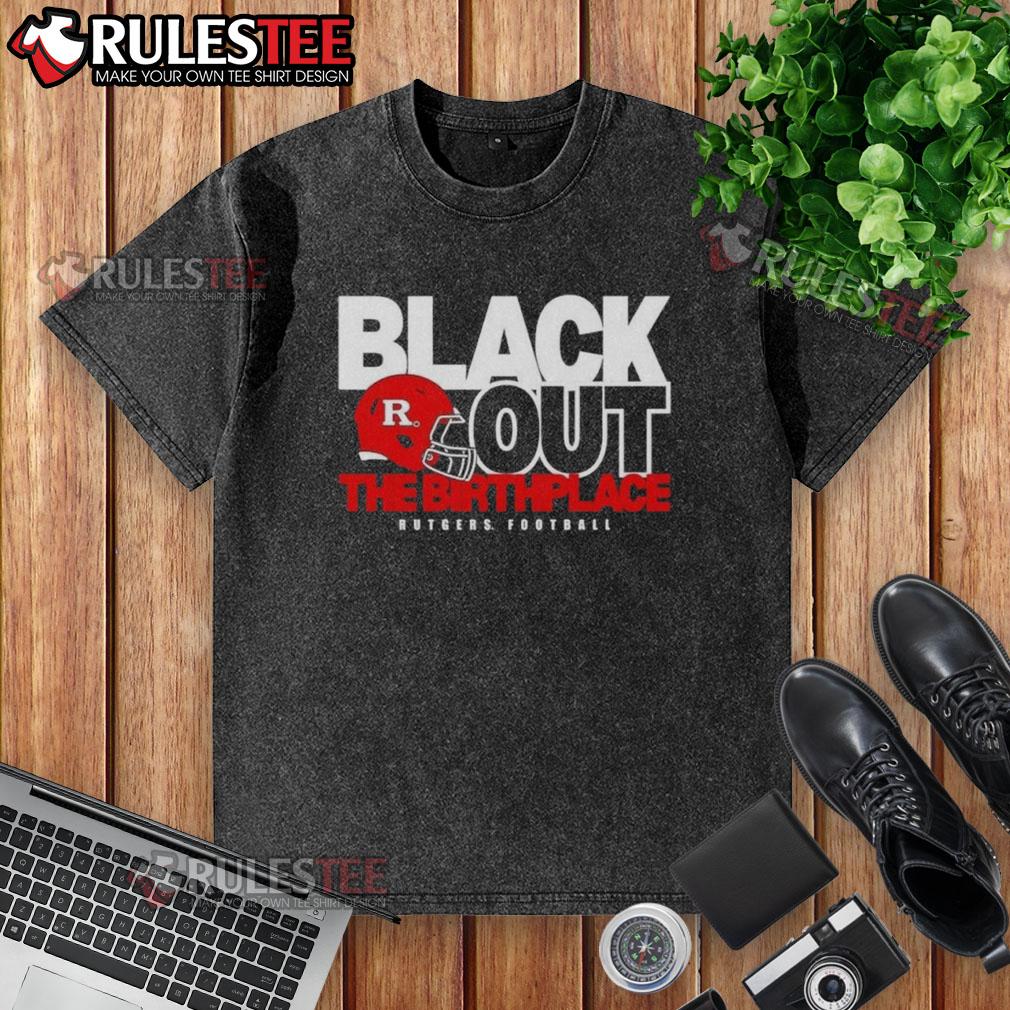 Good Back Out The Birthplace Rutgers Football washed t-shirt featuring bold graphics and a comfortable fit for fans.