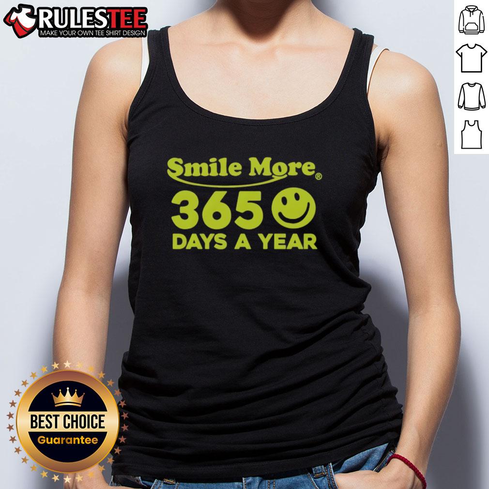 Good Roman Atwood Smile More tank top, perfect for daily wear, featuring a vibrant design that promotes positivity all year.