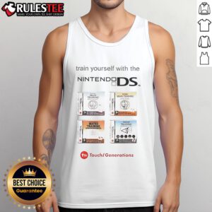 Good Train Yourself with the Nintendo DS tank top featuring a vibrant design, perfect for gaming enthusiasts and casual wear.