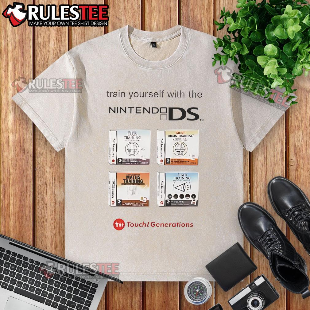 Good train yourself with the Nintendo DS washed t-shirt featuring a vibrant gaming design and comfortable fit.