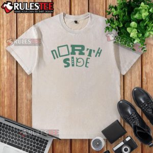 Happy Northside Distrix Collection washed t-shirt in vibrant colors, showcasing a relaxed fit and trendy design.
