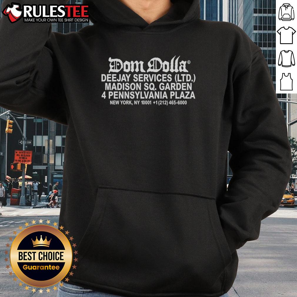 Stylish Nice Dom Dolla deejay services hoodie featuring vibrant colors and a modern design, perfect for music lovers.