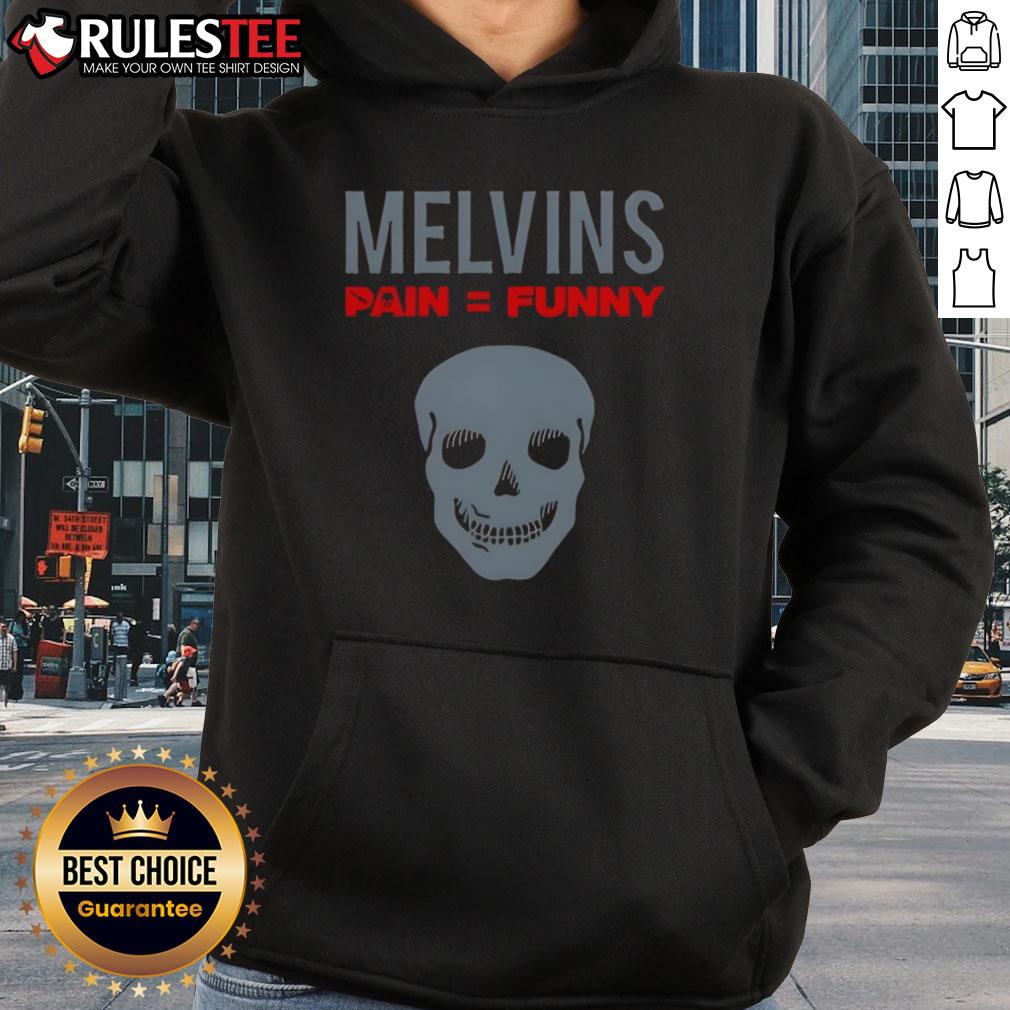 Funny skull hoodie featuring the Nice Melvins design, perfect for fans of quirky and unique streetwear fashion.