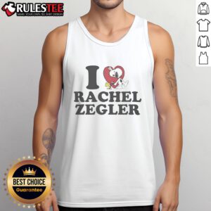 Stylish Nice Snoopy I Love Rachel Zegler tank top featuring a playful Snoopy design, perfect for fans and casual wear.