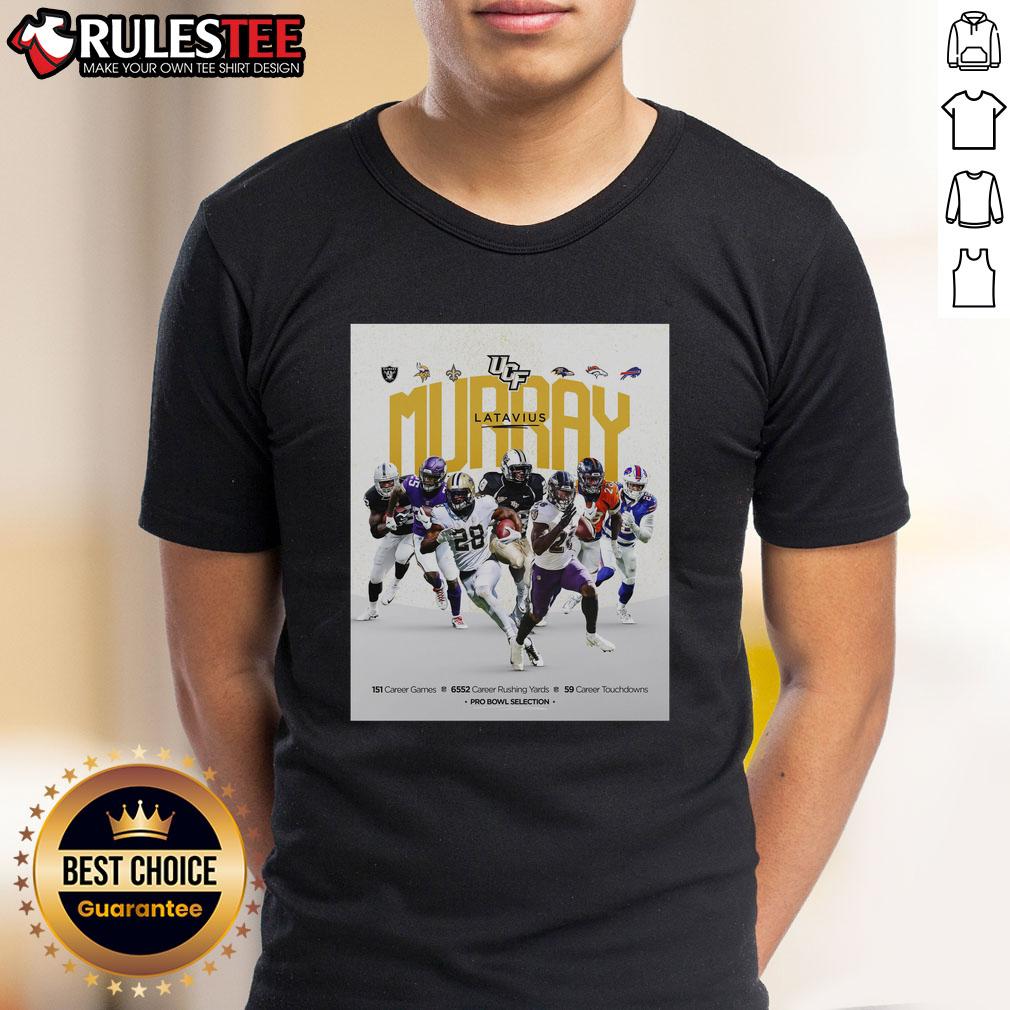 UCF Knights football t-shirt featuring player Murray Latavius, perfect for fans of college football apparel.