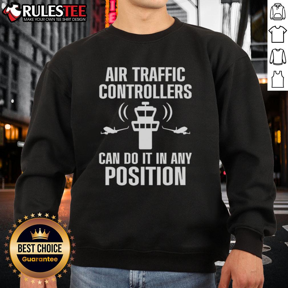Alt Text: Official Air Traffic Controller sweatshirt, perfect for any position in ATC flight control, featuring a stylish design.