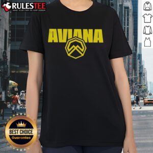 Official Aviana Logo on a stylish ladies tee, perfect for casual wear and showcasing brand pride.