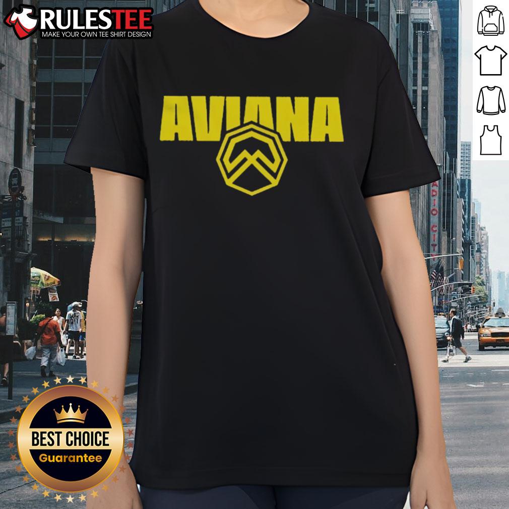 Official Aviana Logo on a stylish ladies tee, perfect for casual wear and showcasing brand pride.