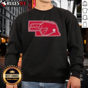 Official Fingers Nebraska Map Sweatshirt featuring a detailed Nebraska map design, perfect for fans and locals.