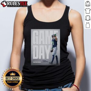 Official Las Vegas Raiders vs Seattle Seahawks NFL preseason game day tank top featuring team logos and vibrant design.