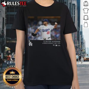 Official Los Angeles Dodgers Clayton Kershaw 3K Career Strikeouts ladies tee showcasing a stylish design for fans.