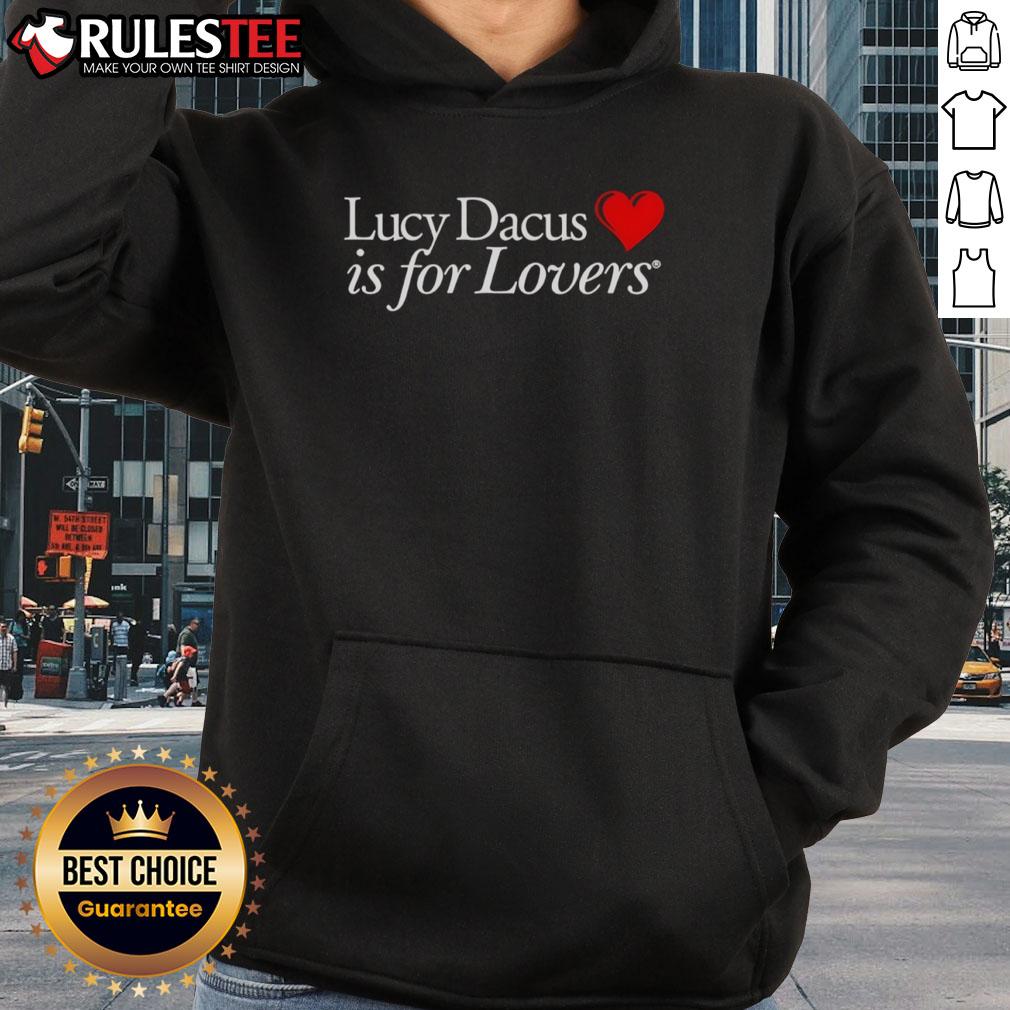 Official Lucy Dacus Is For Lovers Hoodie featuring a stylish design, perfect for fans of the singer-songwriter.
