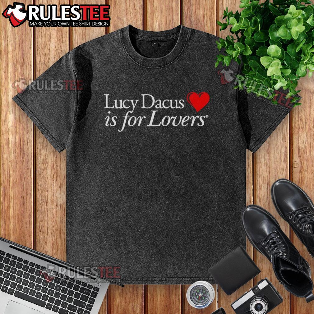 Official Lucy Dacus Is For Lovers washed t-shirt featuring a stylish design perfect for fans and casual wear.