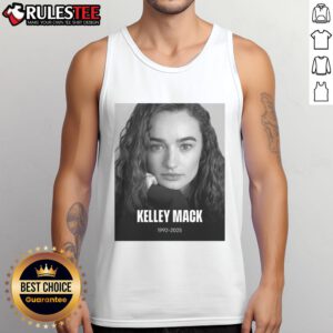 Official RIP Kelley Mack 1992-2025 memorial tank top featuring a tribute design to honor Kelley Mack's legacy.