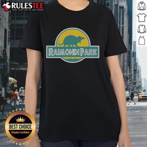 Official Raimondi Park logo on a stylish ladies tee, perfect for fans of the park and outdoor activities.
